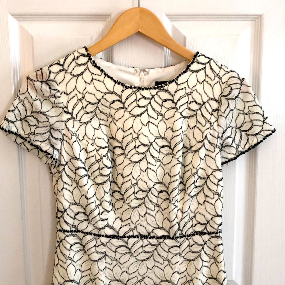 Adrianna Papell Black and White Dress